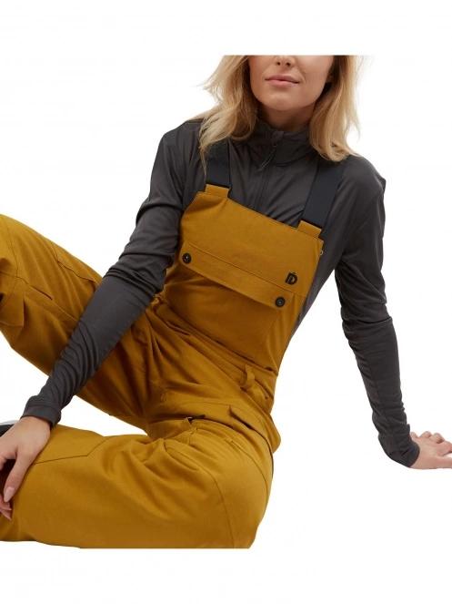 Fundango Sakura Bib Pants női sínadrág barna színben 7