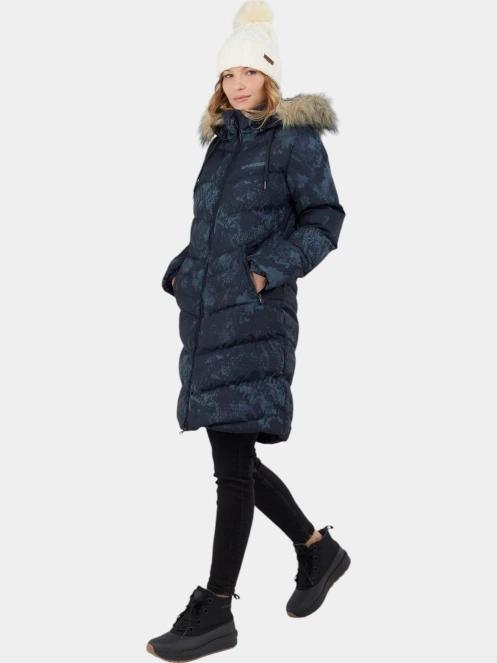 Fundango Puppis Padded Jacket női télikabát sötétkék színben 4