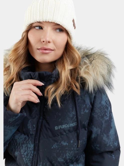 Fundango Puppis Padded Jacket női télikabát sötétkék színben 5