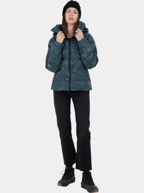 Fundango Amber Padded Jacket női steppelt átmeneti kabát zöld színben 5