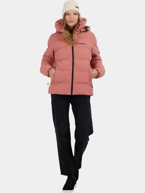 Fundango Amber Padded Jacket női steppelt átmeneti kabát rózsaszín színben 5
