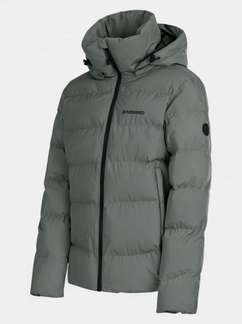 Fundango Amber Padded Jacket női steppelt átmeneti kabát zöld színben 11