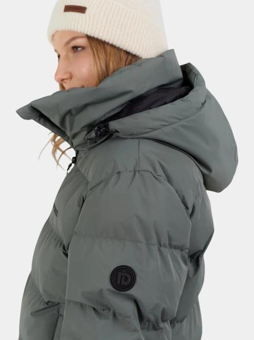 Fundango Amber Padded Jacket női steppelt átmeneti kabát zöld színben 8