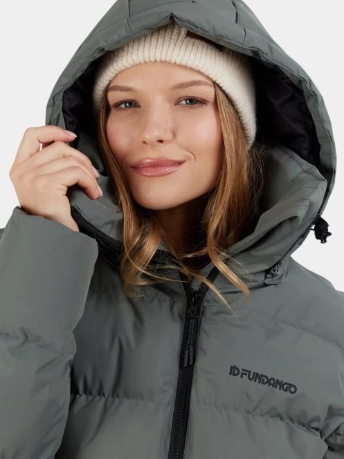 Fundango Amber Padded Jacket női steppelt átmeneti kabát zöld színben 9
