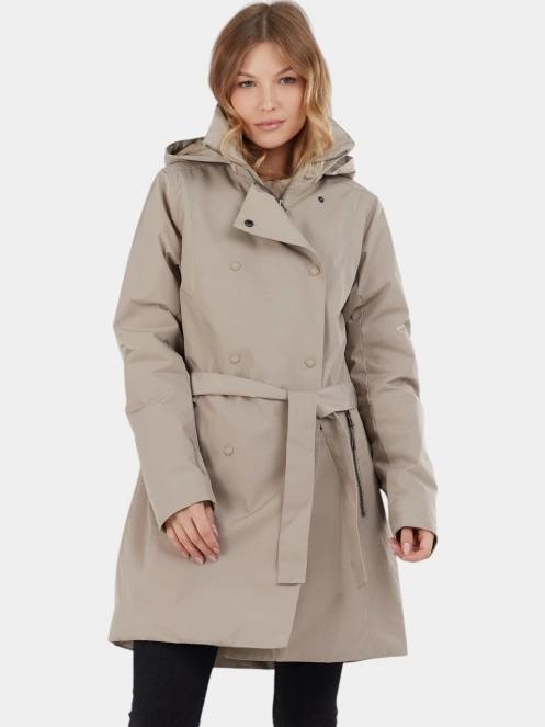 Fundango Charlotte Trenchcoat női esőkabát homok színben 2