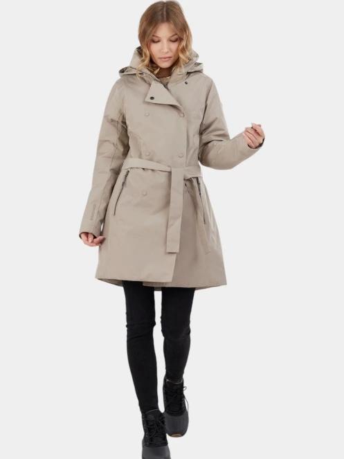 Fundango Charlotte Trenchcoat női esőkabát homok színben 4