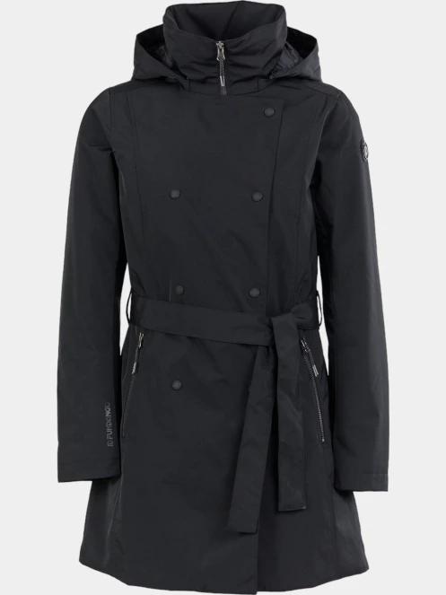 Fundango Charlotte Trenchcoat női esőkabát fekete színben 9