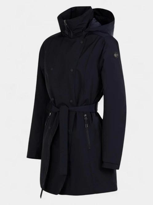 Fundango Charlotte Trenchcoat női ballonkabát sötétkék színben 9