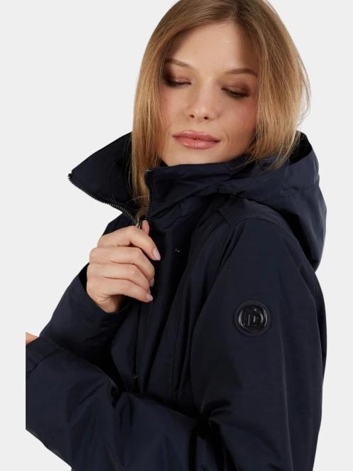 Fundango Charlotte Trenchcoat női ballonkabát sötétkék színben 6