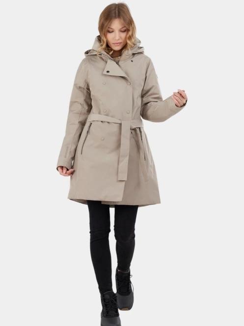 Fundango Charlotte Trenchcoat női ballonkabát homok színben 4