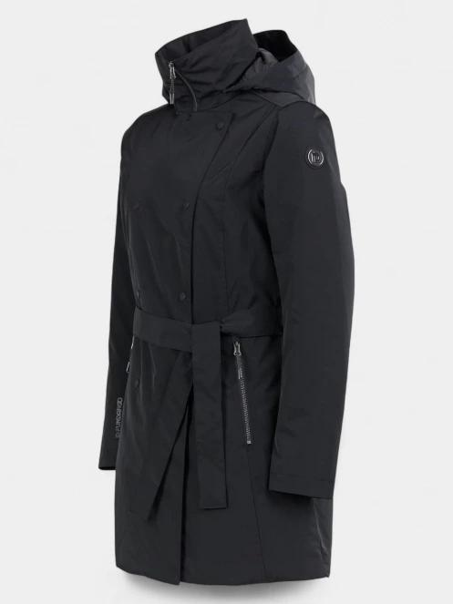 Fundango Charlotte Trenchcoat női ballonkabát fekete színben 10