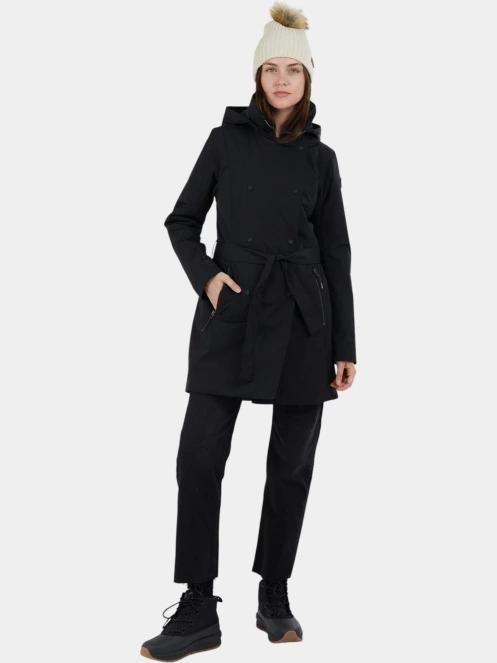 Fundango Charlotte Trenchcoat női ballonkabát fekete színben 4