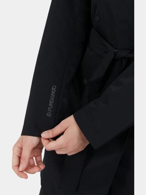 Fundango Charlotte Trenchcoat női ballonkabát fekete színben 5