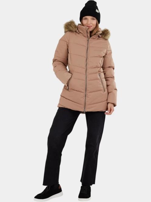 Fundango Prue Padded Jacket női télikabát barna színben 4