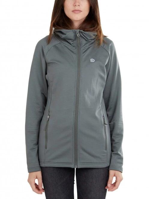 Fundango Share Hooded Fleece női polár pulóver oliva színben 2