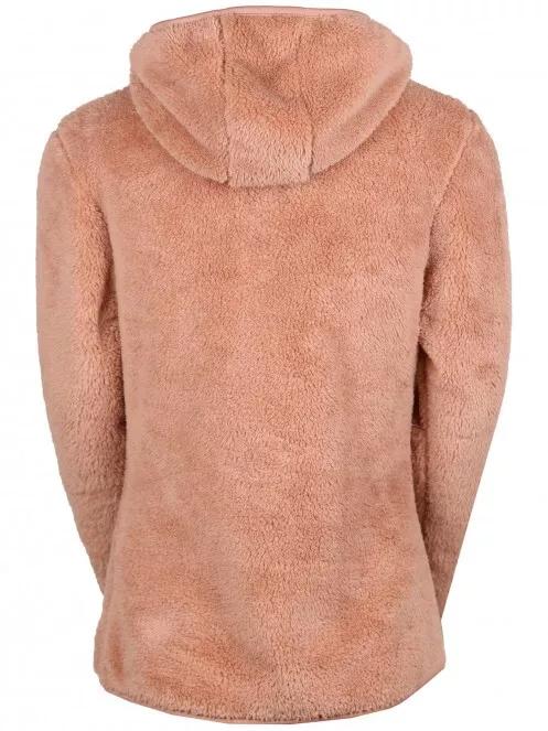 Fundango Olivia Pile Jacket női kapucnis pulóver rózsaszín színben 7