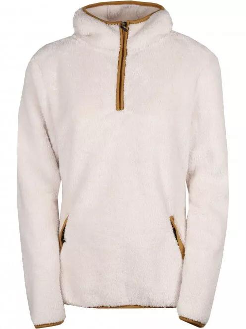Fundango Olivia Pile Jacket női kapucnis pulóver homok színben 6