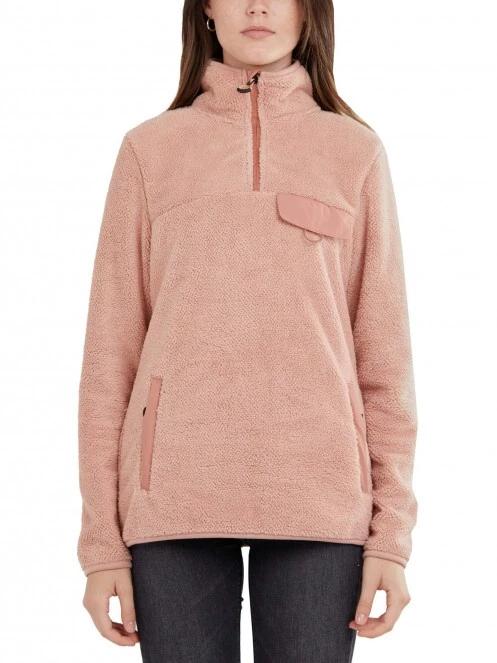 Fundango Vinona Fleece Pullover női pulóver rózsaszín színben 2