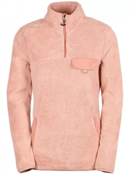 Fundango Vinona Fleece Pullover női pulóver rózsaszín színben 7