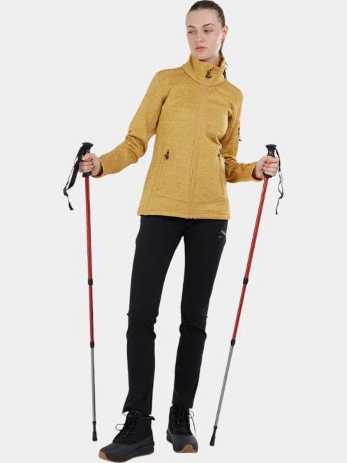 Fundango Antila Fleece Jacket női polár pulóver sárga színben 4