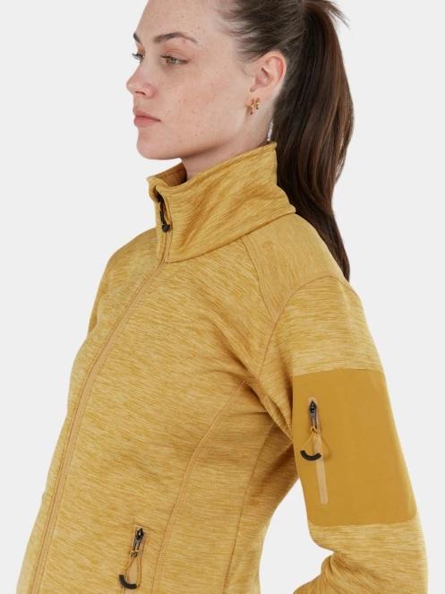 Fundango Antila Fleece Jacket női polár pulóver sárga színben 5