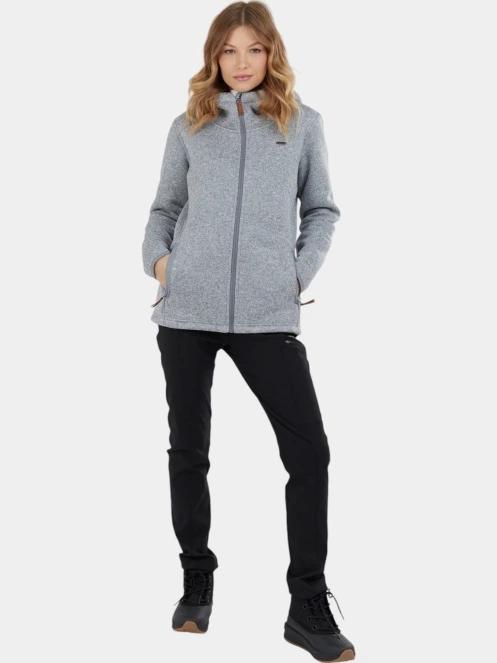 Fundango Ara Fleece Jacket női polár pulóver szürke színben 4
