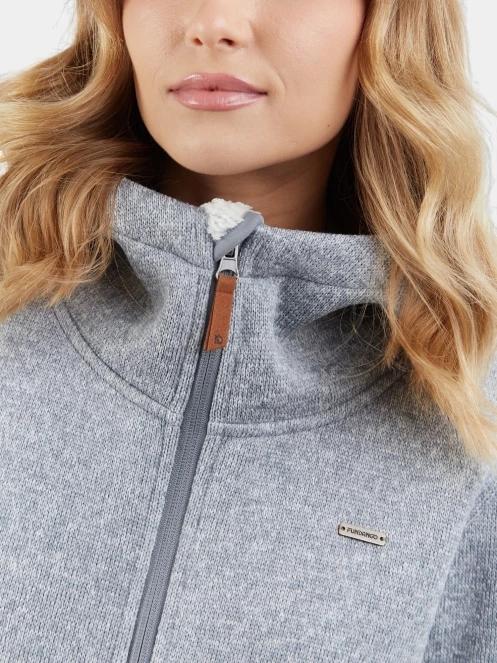 Fundango Ara Fleece Jacket női kapucnis pulóver szürke színben 5