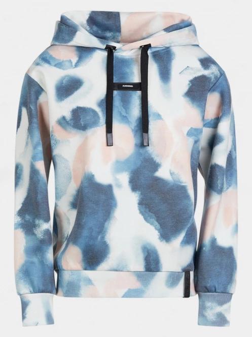 Fundango Challenger Pullover női kapucnis pulóver kék színben 10