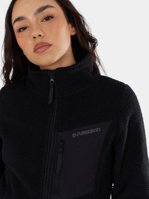 Fundango Shiloh Fleece Jacket női polár pulóver fekete színben 5