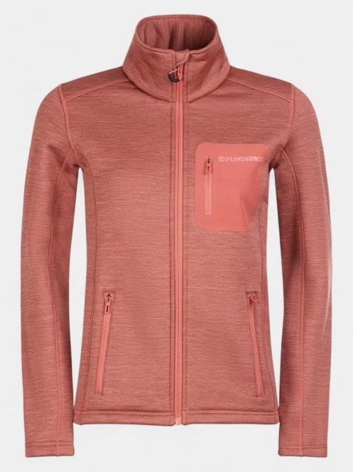 Fundango Antilles Melange Jacket női polár pulóver rózsaszín színben 2