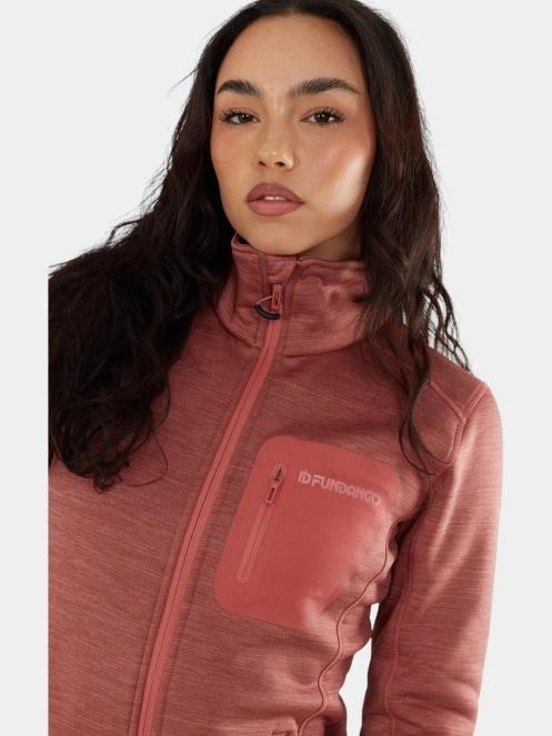 Fundango Antilles Melange Jacket női polár pulóver rózsaszín színben 6