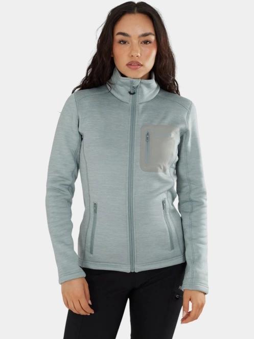 Fundango Antilles Melange Jacket női polár pulóver zöld színben 2