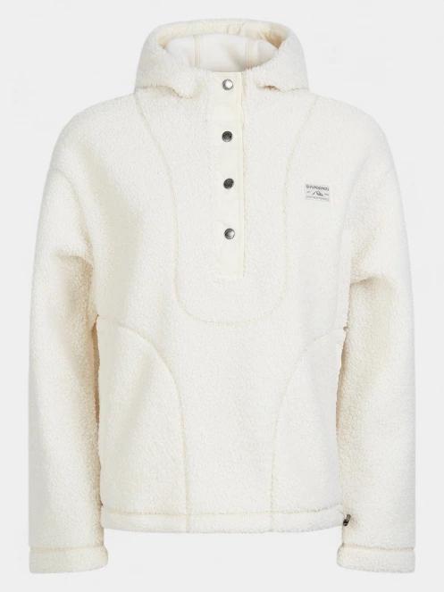 Fundango Juniper Pile Jacket női kapucnis pulóver fehér színben 10