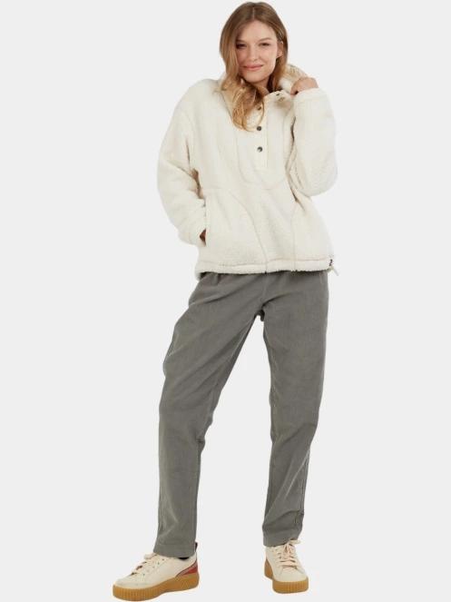 Fundango Juniper Pile Jacket női kapucnis pulóver fehér színben 5