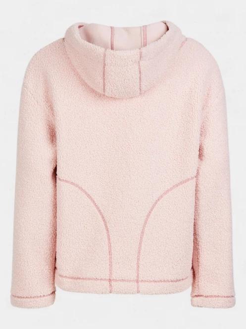 Fundango Juniper Pile Jacket női kapucnis pulóver rózsaszín színben 9