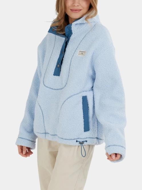 Fundango Juniper Pile Jacket női kapucnis pulóver világoskék színben 8