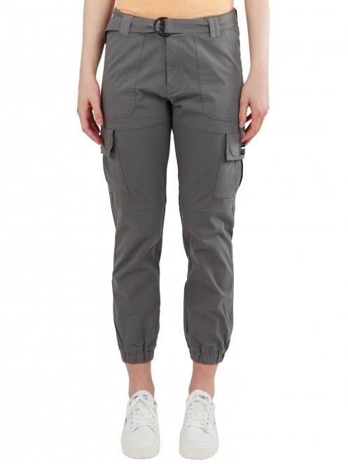Fundango Alina Cargo Pants női oldalzsebes utcai nadrág zöld színben 2