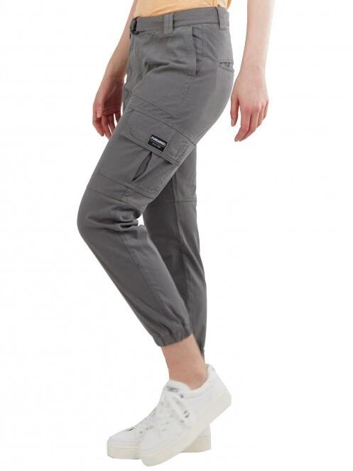 Fundango Alina Cargo Pants női oldalzsebes utcai nadrág zöld színben 4