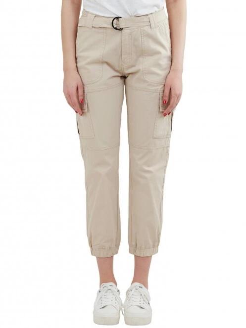 Fundango Alina Cargo Pants női oldalzsebes utcai nadrág homok színben 2