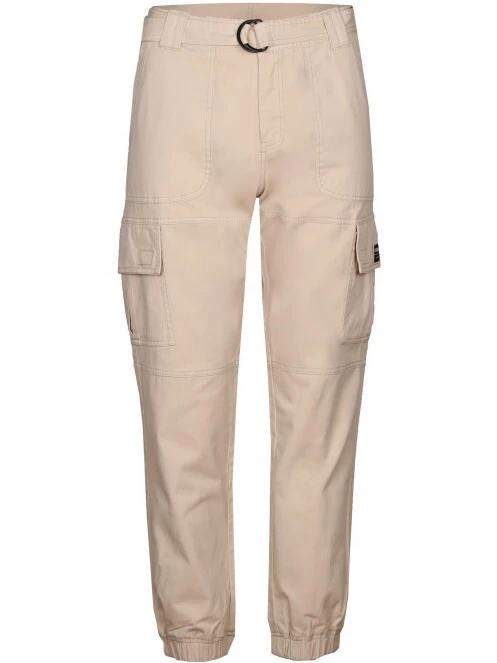 Fundango Alina Cargo Pants női oldalzsebes utcai nadrág homok színben 6