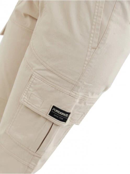 Fundango Alina Cargo Pants női oldalzsebes utcai nadrág homok színben 5
