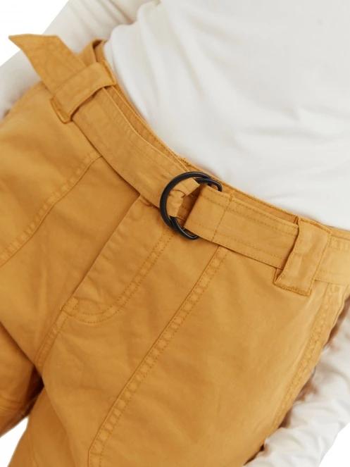 Fundango Alina Cargo Pants női oldalzsebes utcai nadrág sárga színben 5