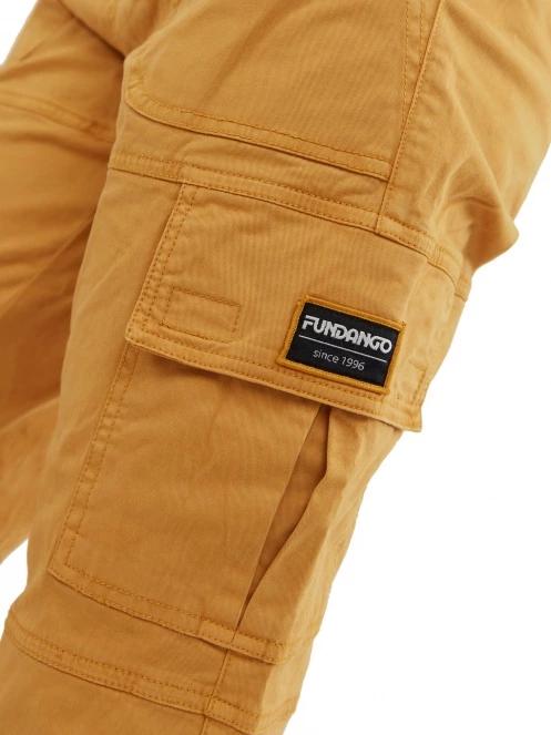 Fundango Alina Cargo Pants női oldalzsebes utcai nadrág sárga színben 6