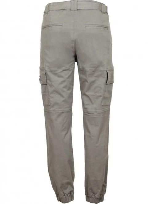 Fundango Alina Cargo Pants női oldalzsebes utcai nadrág oliva színben 9