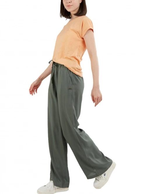 Fundango Poppy Pants női hosszú nadrág oliva színben 4