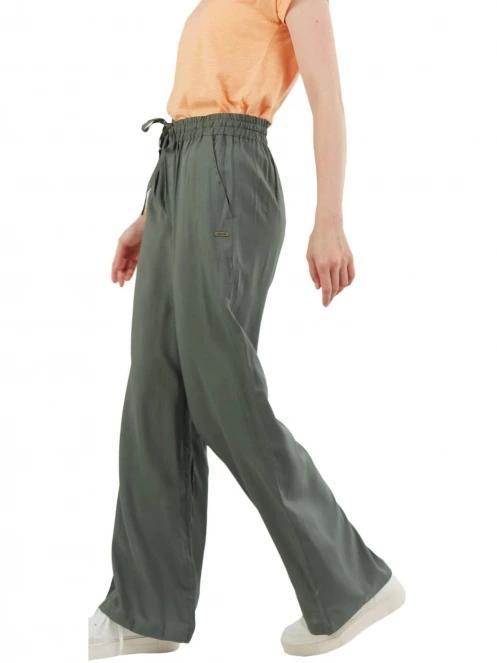 Fundango Poppy Pants női hosszú nadrág oliva színben 7