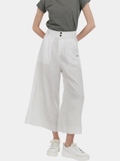 Fundango Piper Pants női hosszú nadrág fehér színben 2