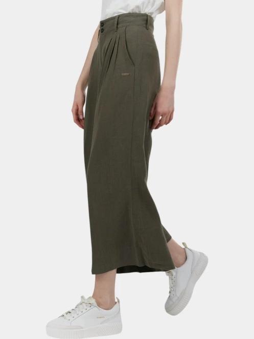 Fundango Piper Pants női hosszú nadrág oliva színben 2