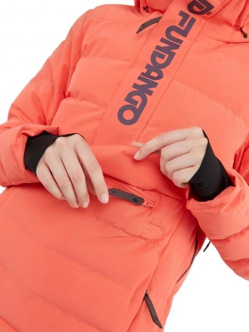 Fundango Everett Padded Anorak női steppelt síkabát piros színben 7
