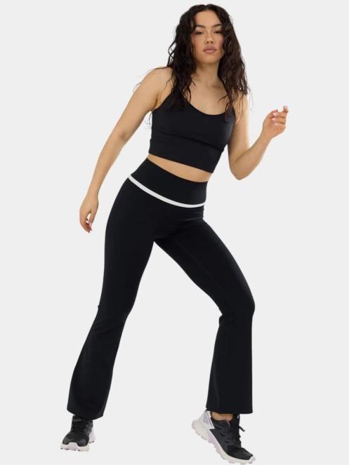 Fundango Flare Leggings női leggings fekete színben 4